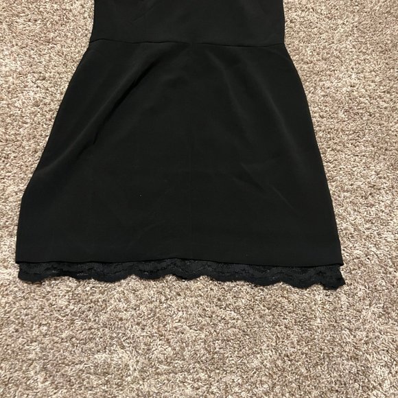 Ivy & Blu Women's Elegant Floral Lace Sleeves Pencil Dress -Black size 16 - Picture 12 of 15